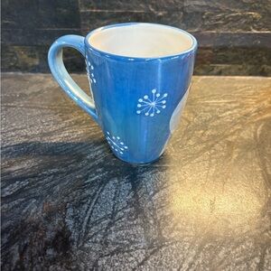 Cracker Barrel Snowman Magic Mug in Blue/3 stoneware mugs 4 mugs total